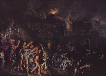 亞儅 埃爾斯海默 The burning of Troy 亞儅 埃爾斯海默 The burning of Troy